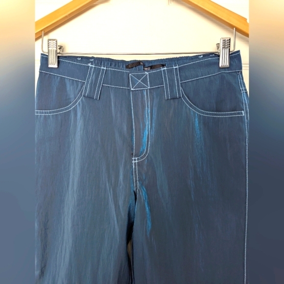 BNWOT Silence+Noise Women's Reflective Jogger/Track Pants with White Stitching - Picture 2 of 13